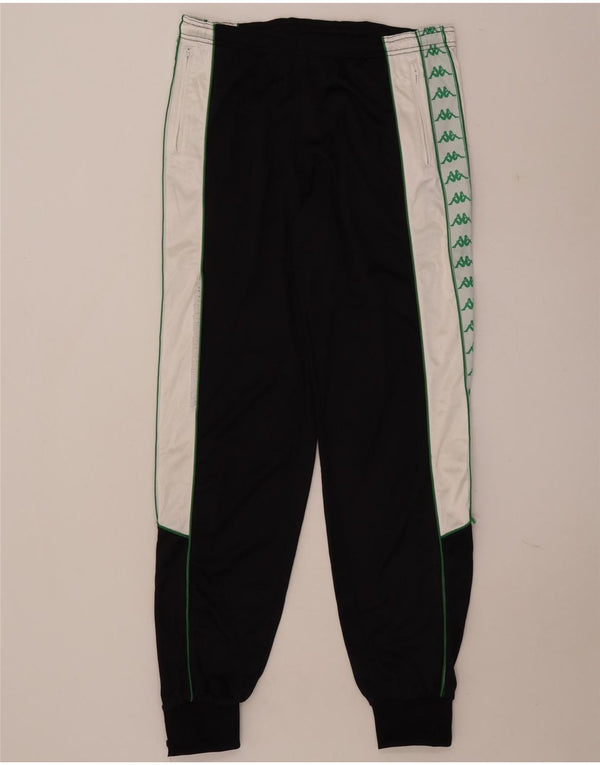 Pantaloni de trening cu grafică pentru bărbați Kappa Pantaloni de jogging XL, negru, bloc de culoare