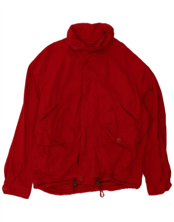 Jachetă vintage cu glugă pentru bărbați UK 42 XL roșu