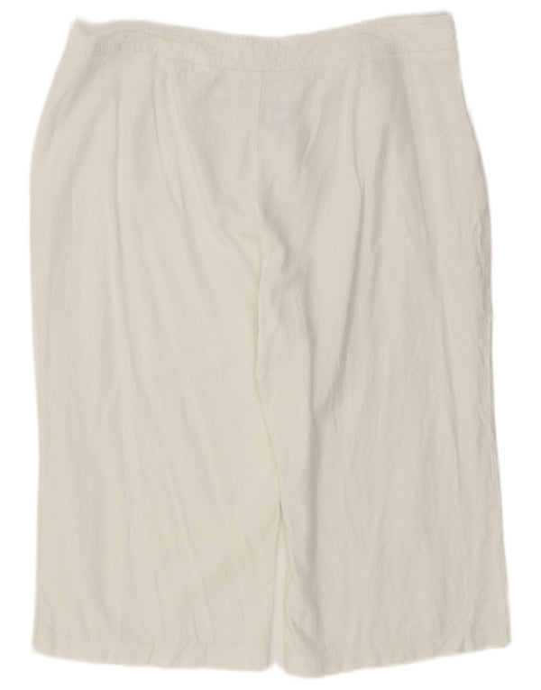 Bermude pentru femei Marks & Spencer UK 18 XL W38 White Linen