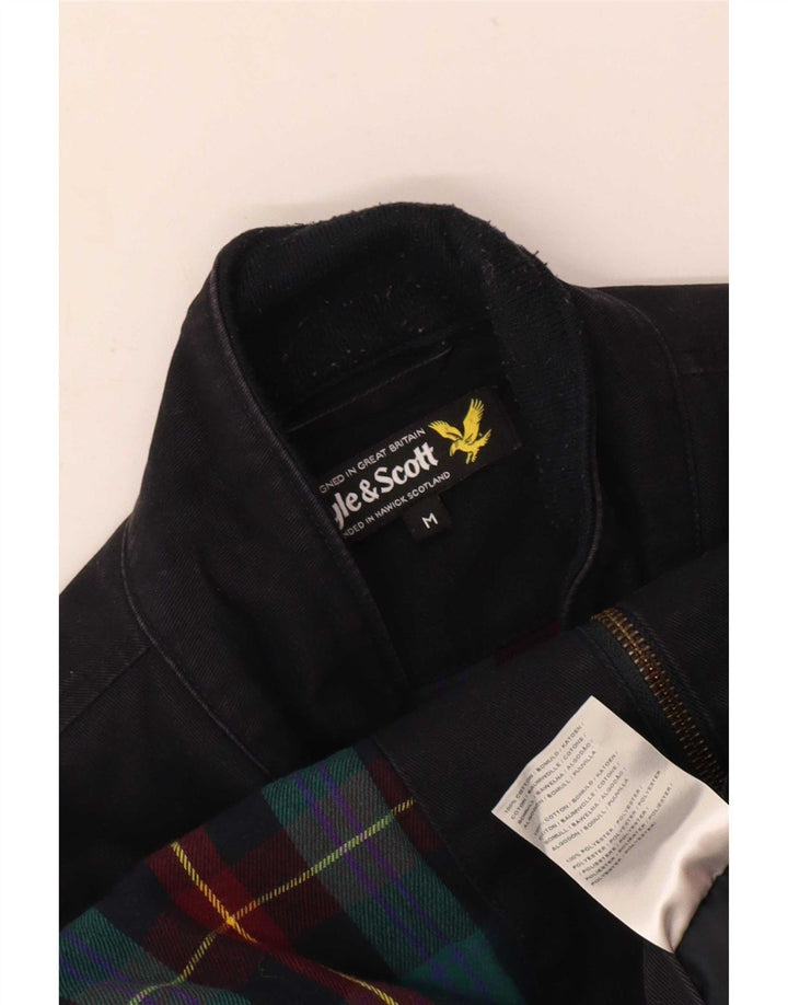 Jachetă bomber pentru bărbați Lyle & Scott UK 38, mediu, bleumarin, bumbac