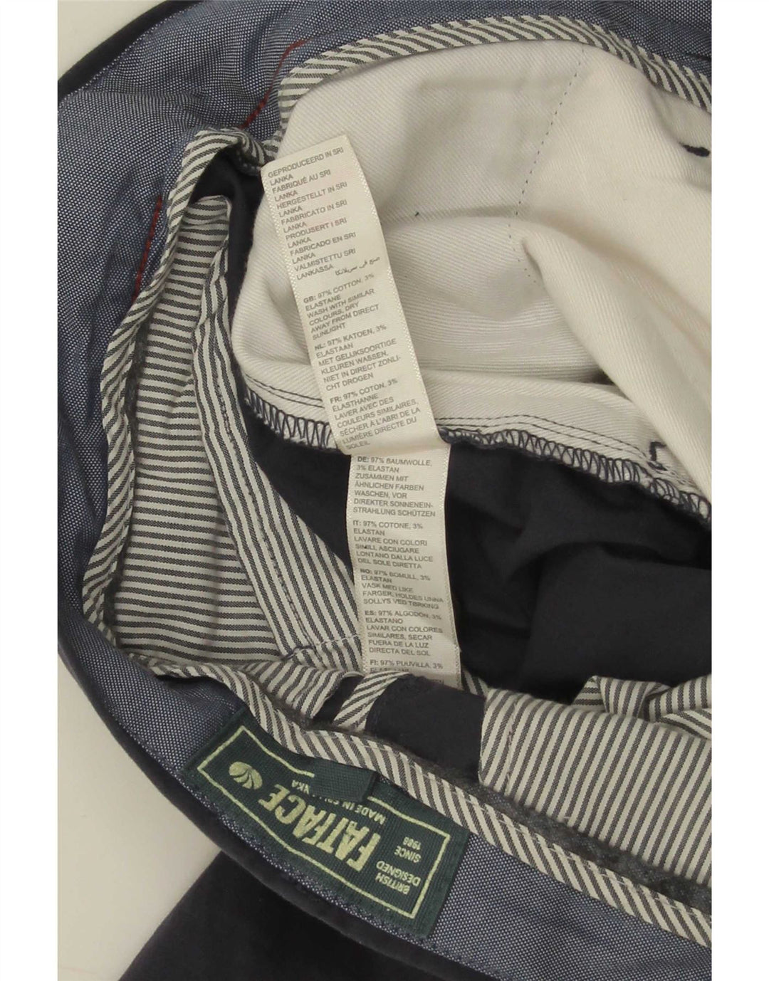 Pantaloni scurți chino pentru bărbați Fat Face W32 Medium Bluemarin Bumbac
