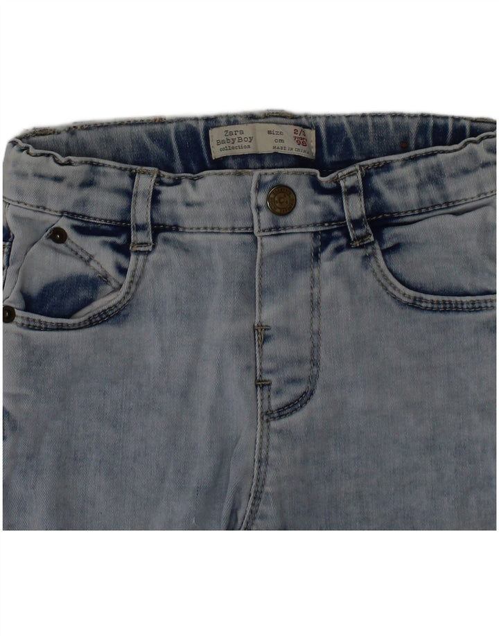 Blugi Slim Băieți Zara 2-3 Ani L20 L13 Bumbac Albastru