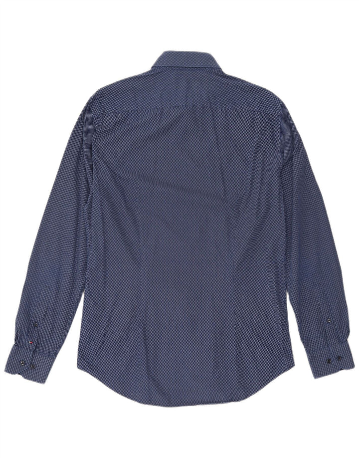 TOMMY HILFIGER Cămașă pentru bărbați cu model abstract Mărimea 15 1/2 39 Mediu Bleumarin