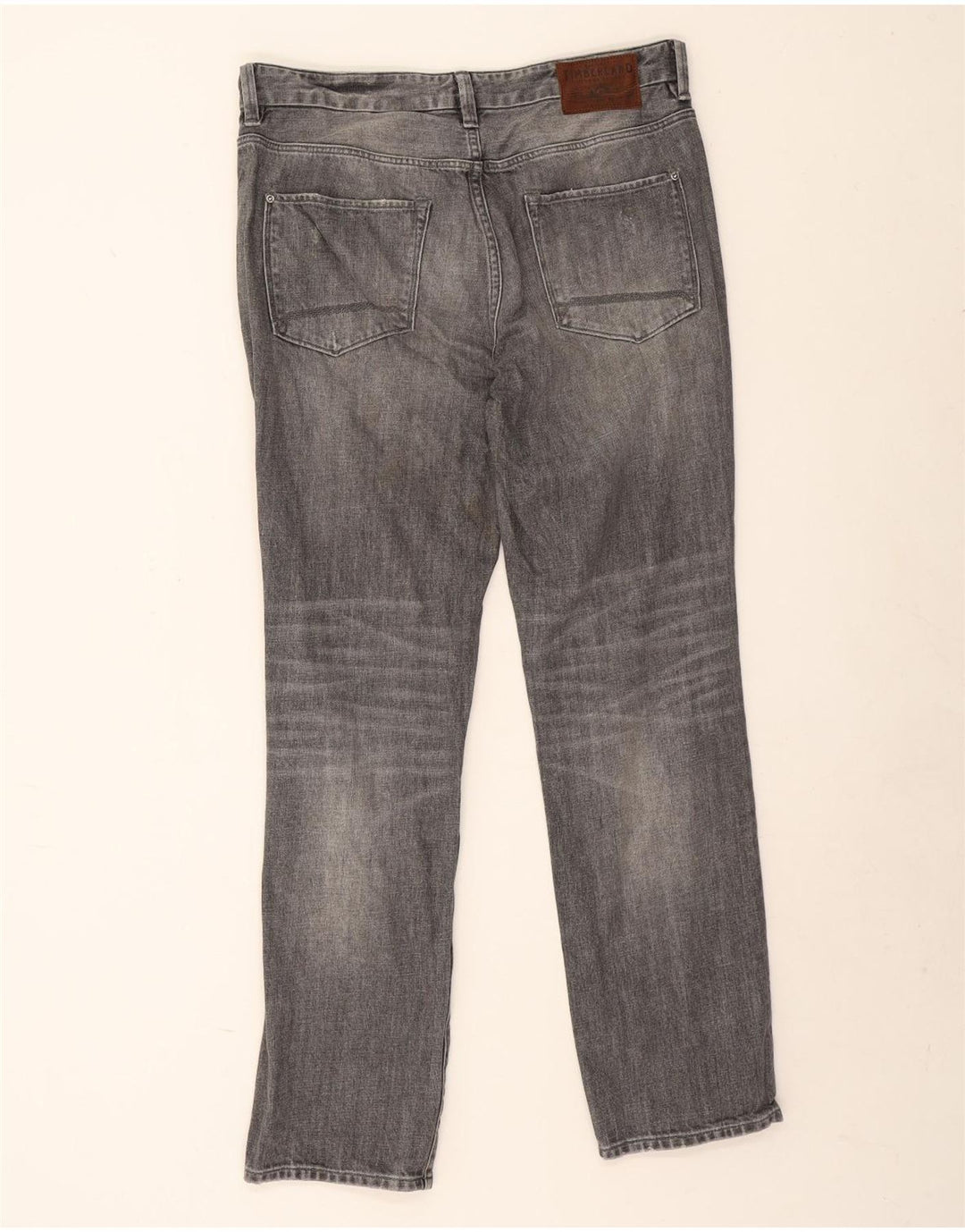 Blugi drepte pentru bărbați Timberland Thompson W34 L30 bumbac gri