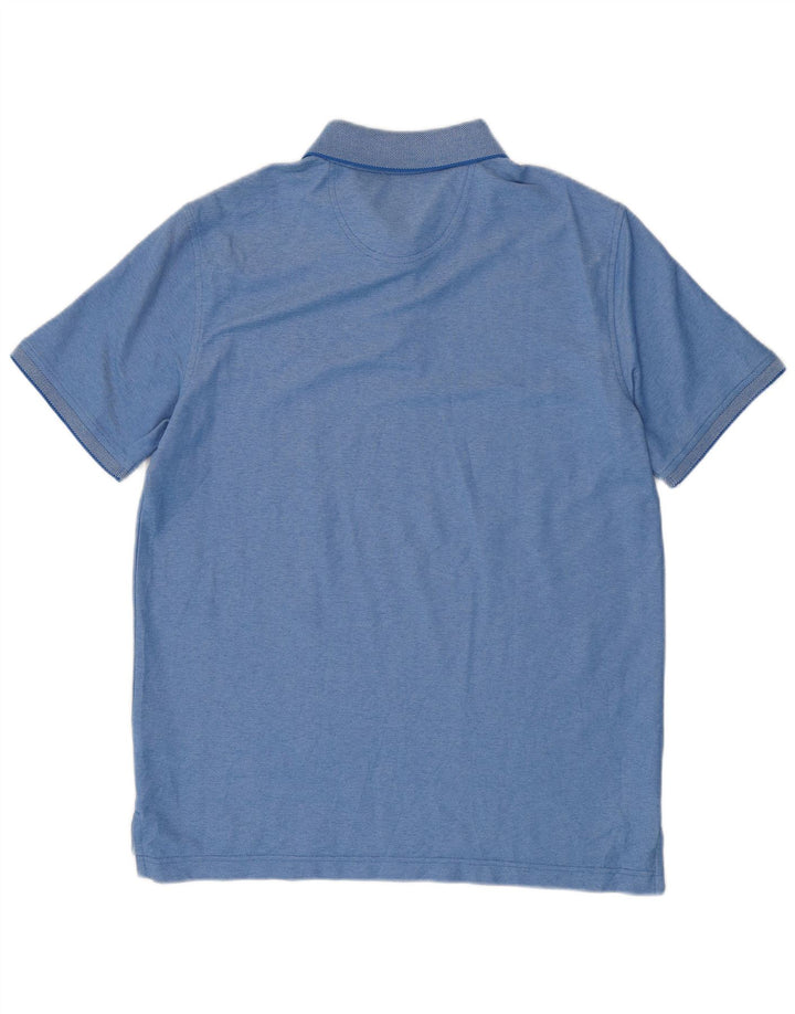 Tricou polo IZOD pentru bărbați, bumbac albastru mediu