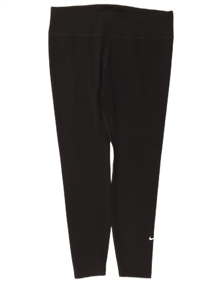 Leggings Dri Fit NIKE pentru femei UK 18 XL poliester negru
