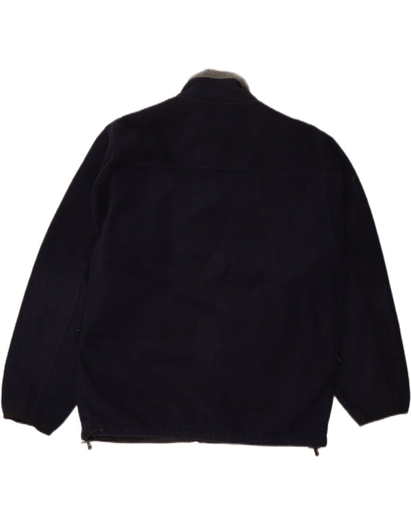 Jachetă fleece pentru bărbați SCHOTT UK 40, mare, albastru, poliester