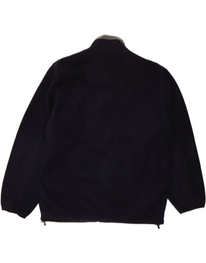 Jachetă fleece pentru bărbați SCHOTT UK 40, mare, albastru, poliester