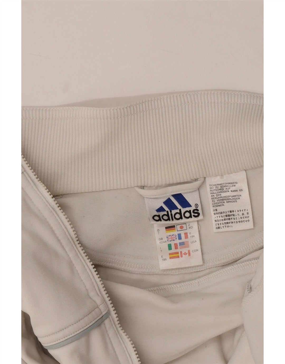 Jachetă de trening pentru bărbați ADIDAS UK 42/44 Poliester alb mare