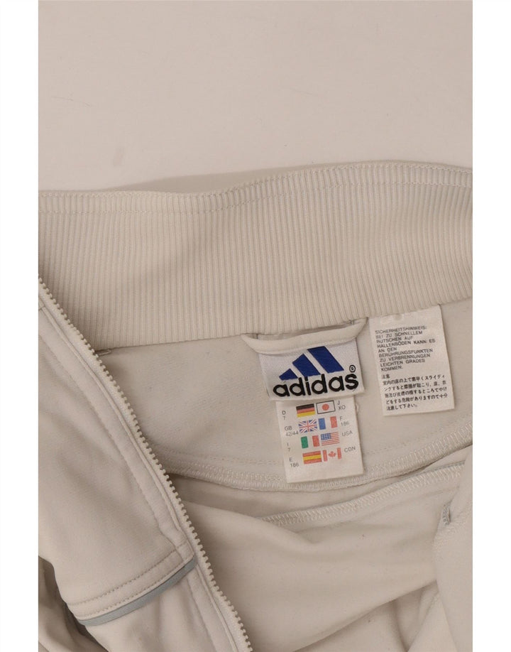 Jachetă de trening pentru bărbați ADIDAS UK 42/44 Poliester alb mare