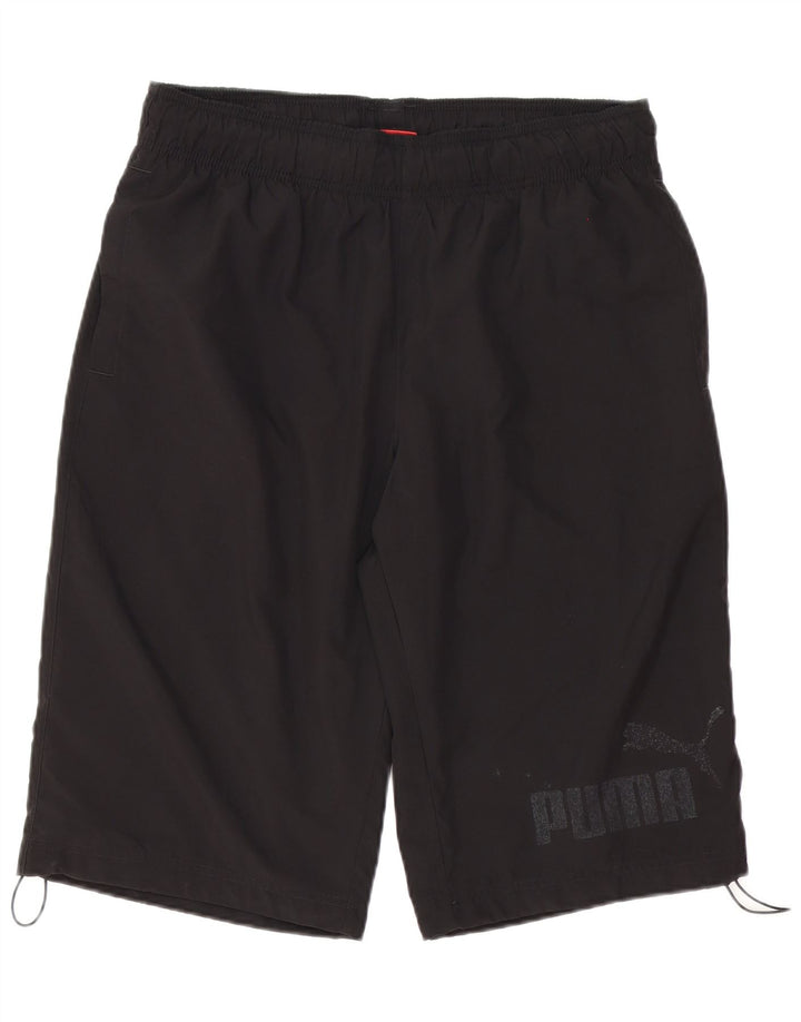 Pantaloni scurți sport grafic Puma pentru bărbați, mari, negru, poliester
