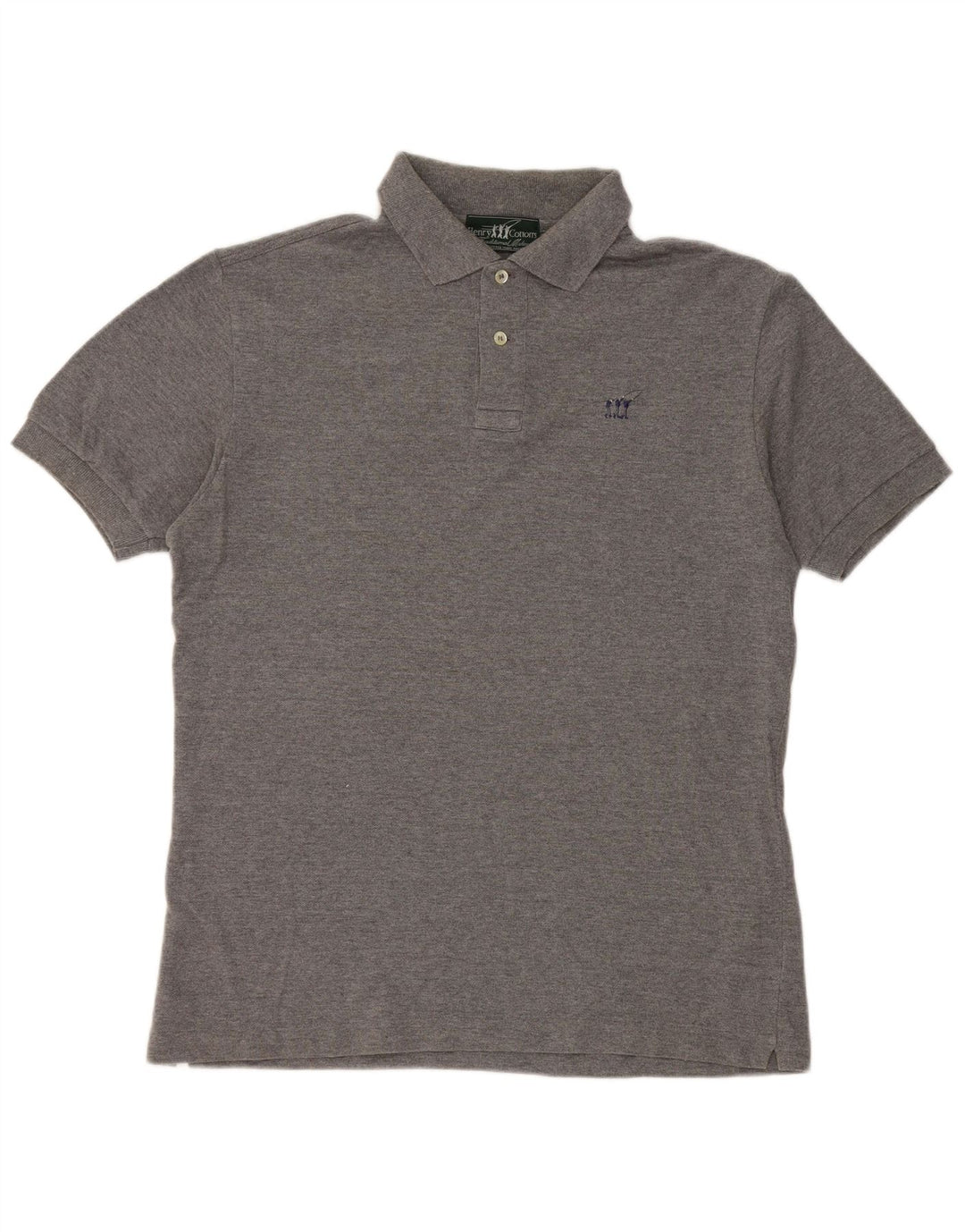 Tricou polo Henry Cottons pentru bărbați, bumbac gri mic