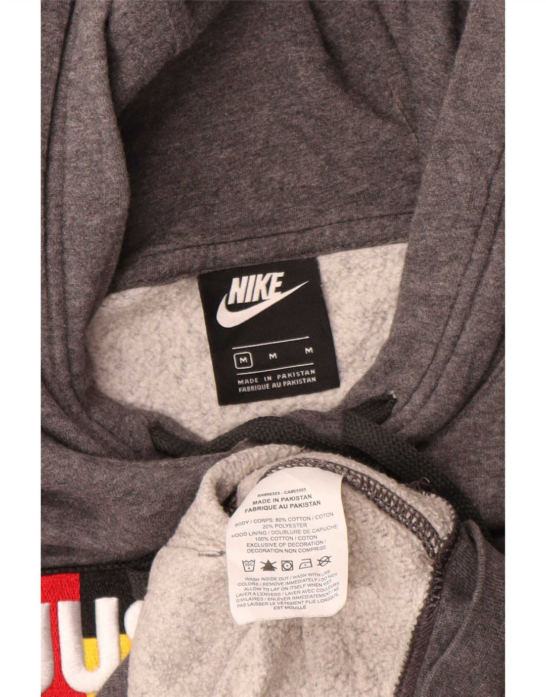 Pulover Nike Grafic pentru bărbați, bumbac, gri mediu