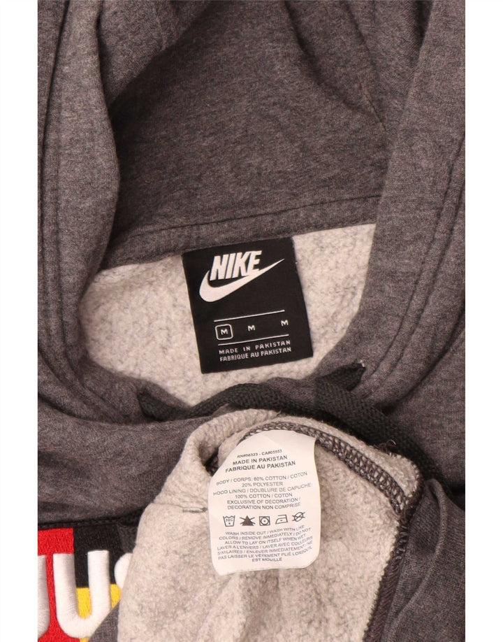 Pulover Nike Grafic pentru bărbați, bumbac, gri mediu