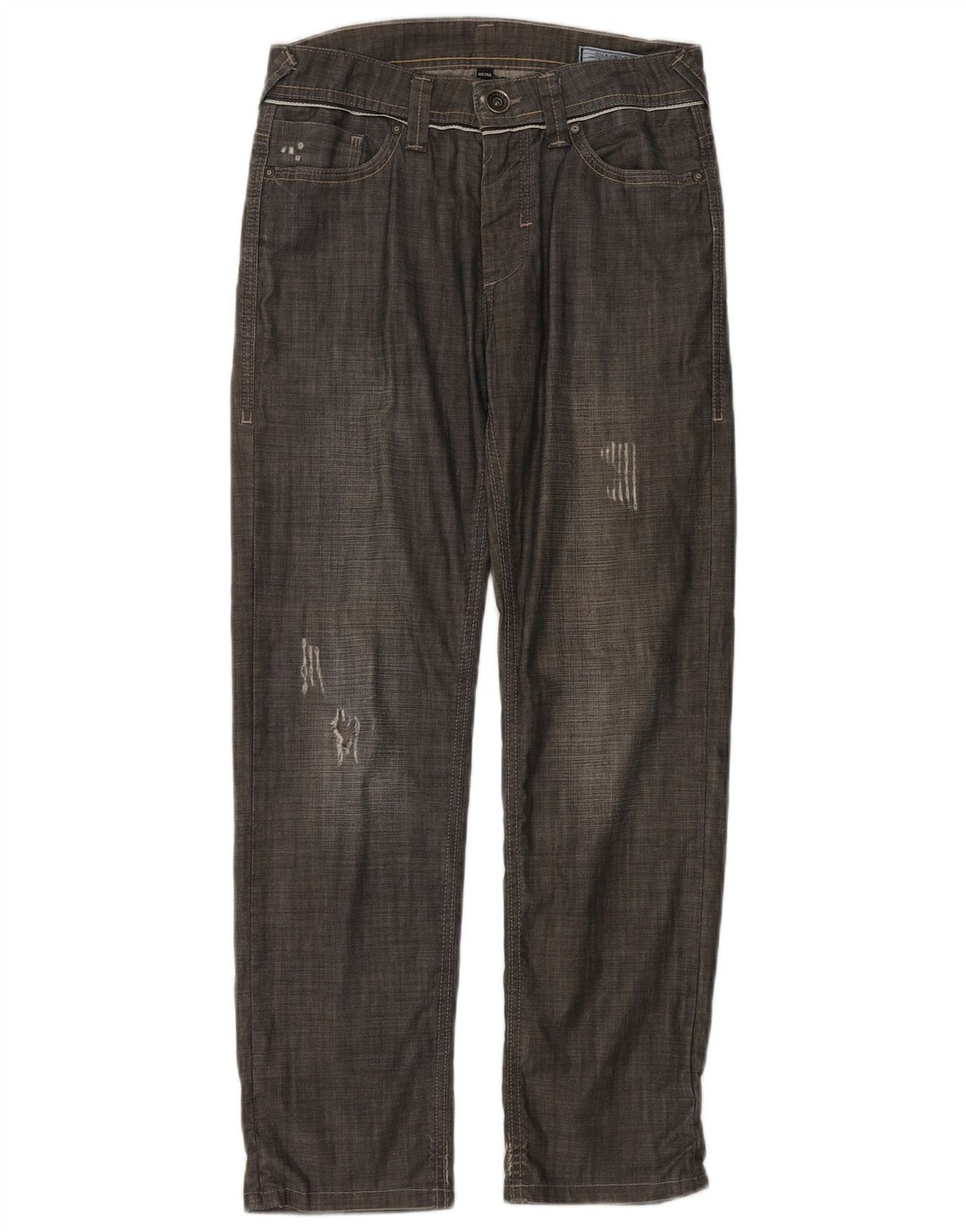Blugi drepți distressed pentru bărbați Jack & Jones W30 L29 gri