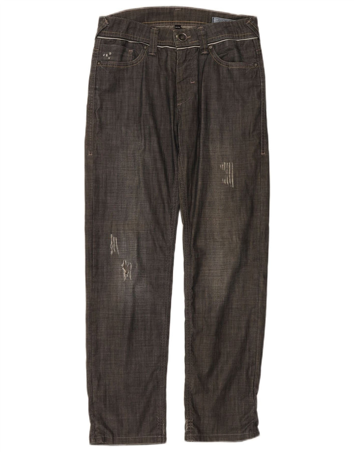 Blugi drepți distressed pentru bărbați Jack & Jones W30 L29 gri