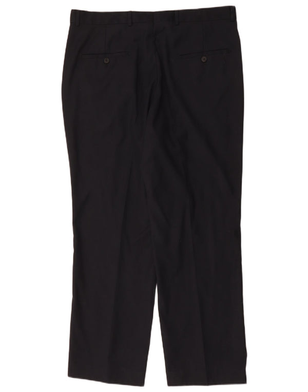 Pantaloni de costum pentru bărbați Giorgio Armani L37 L29 Lână bleumarin