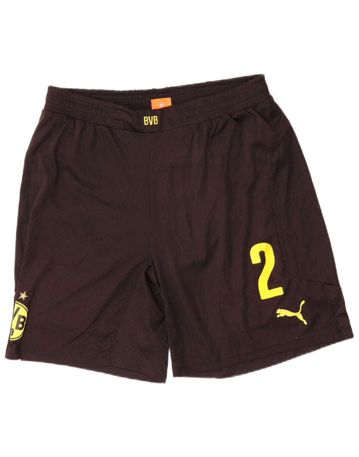 Pantaloni scurți sport Puma BVB Dortmund Graphic pentru bărbați, mari, negru, poliester