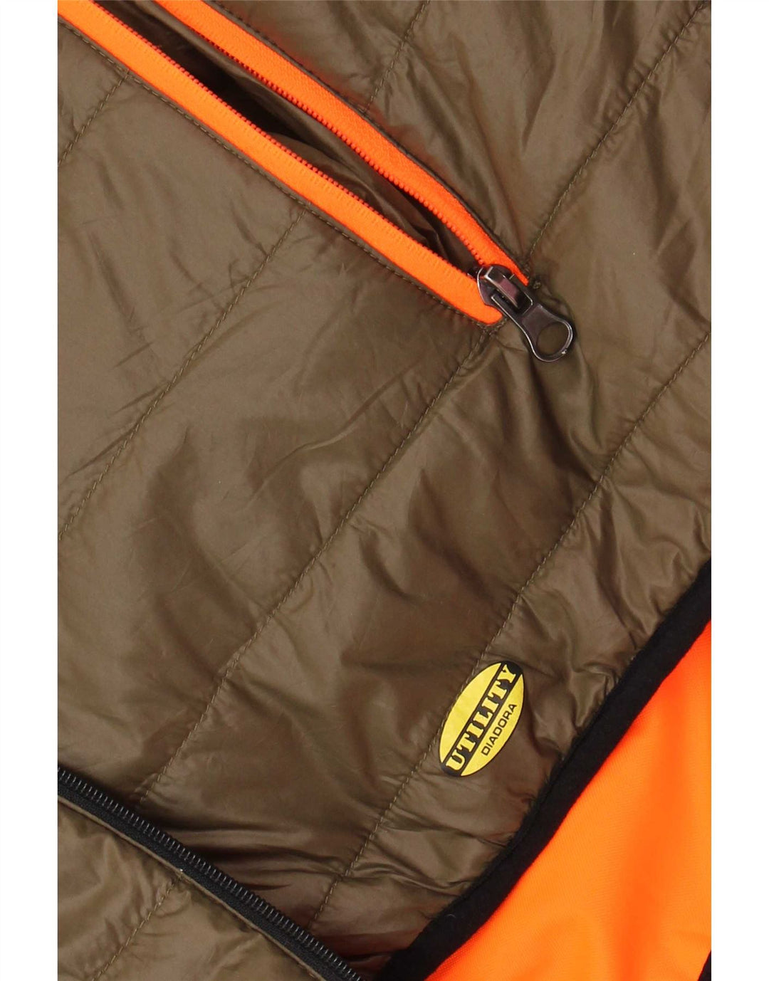Jachetă căptușită reversibilă pentru bărbați Diadora, UK 42 XL Kaki Poliester
