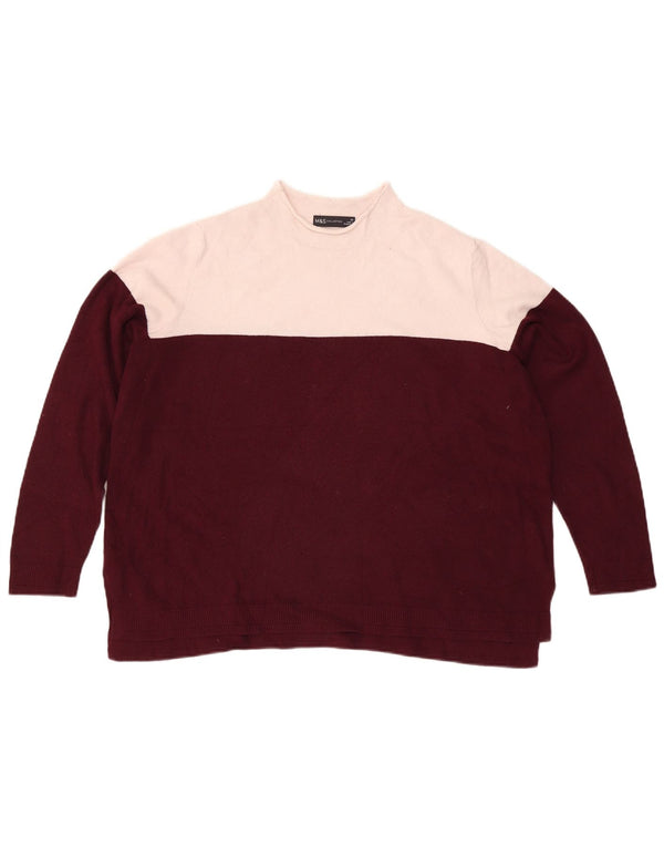 Pulover cu gât țestoasă pentru femei Marks & Spencer UK 20 2XL Bordeaux