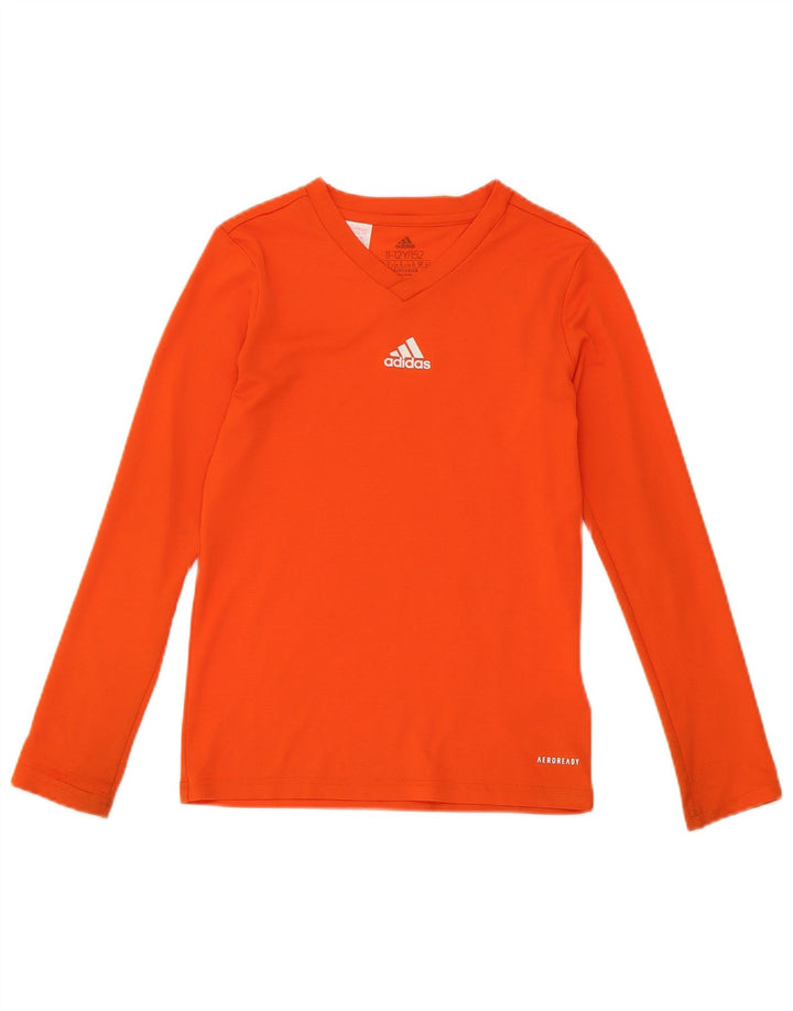 Adidas Băieți Aeroready Top cu mânecă lungă 11-12 ani Poliester portocaliu