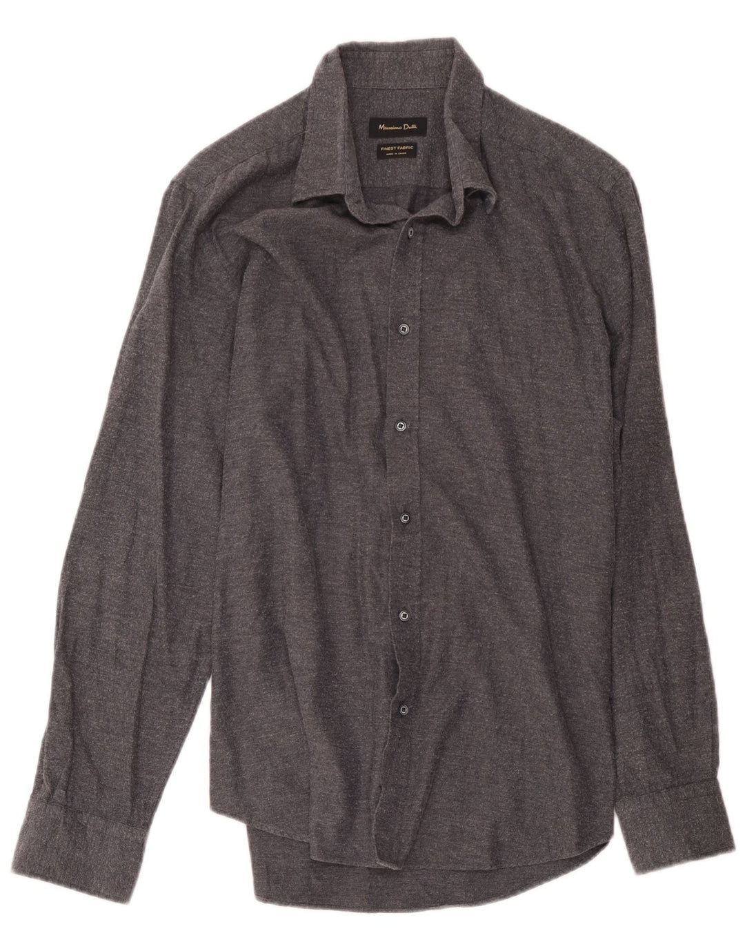 Cămașă Massimo Dutti pentru bărbați, mare, gri Herringbone