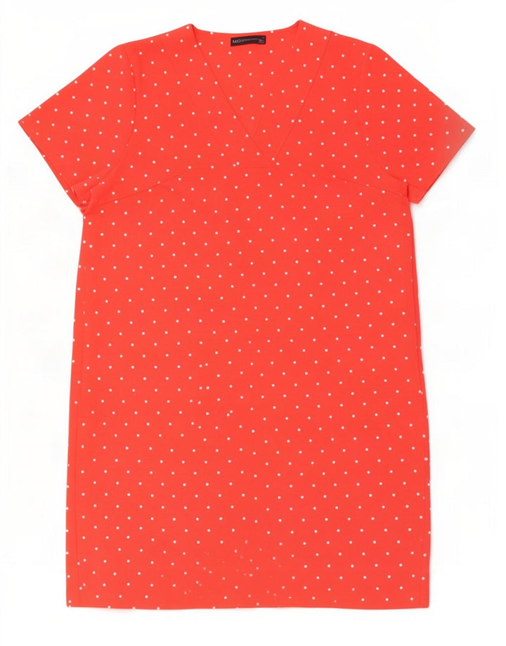 Rochie schimbătoare pentru femei Marks & Spencer UK 18 XL roz poliester cu buline