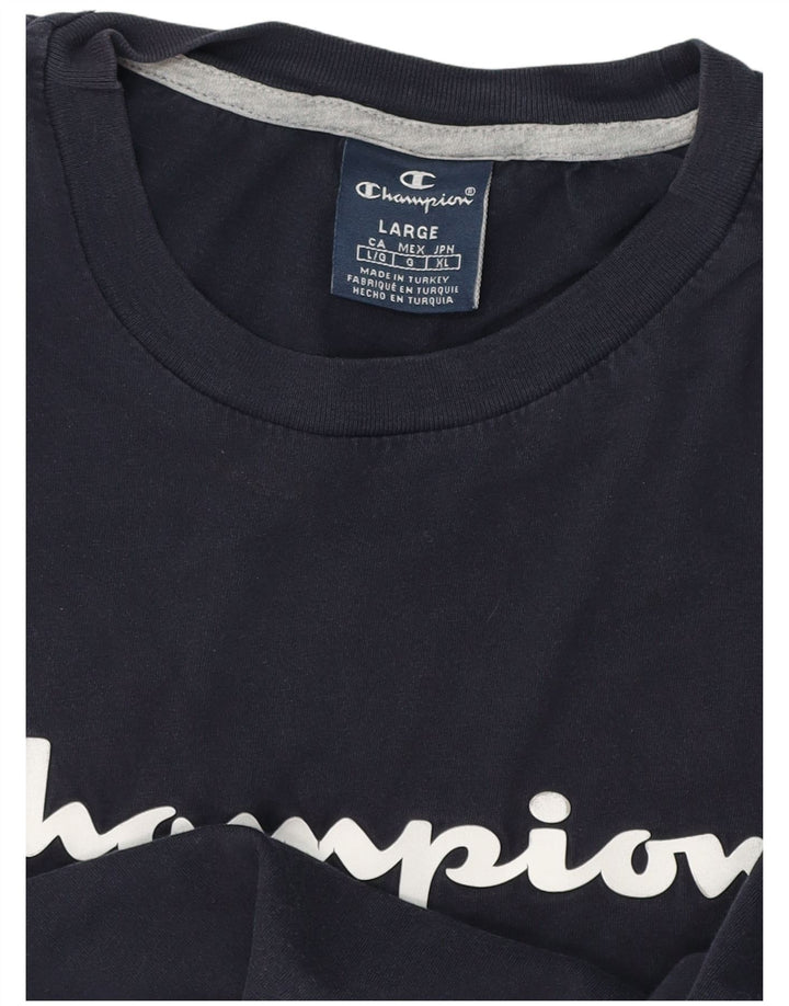 Tricou grafic pentru bărbați Champion Top mare, bleumarin