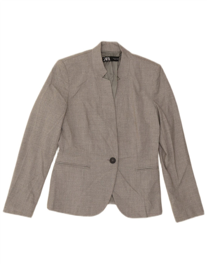 Jachetă Blazer Femei Zara 1 Button EU 36 XS Gri