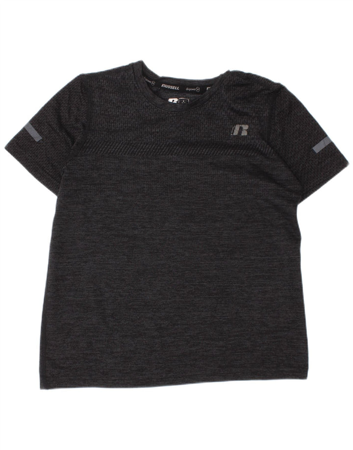Tricou Russell Athletic pentru băieți Top 6-7 ani mic, gri cu pete