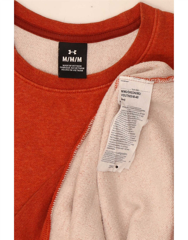 Pulover pentru bărbați Under Armour, bumbac portocaliu mediu