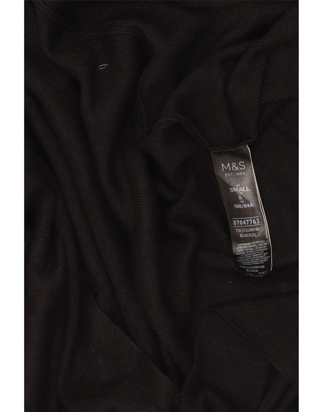 Pulover cardigan deschis pentru femei Marks & Spencer UK 10 Mic Negru
