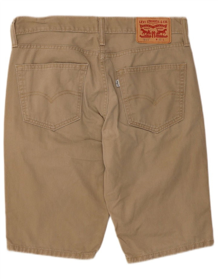 Pantaloni scurți casual Levi's 511 pentru bărbați W32 bumbac mediu bej