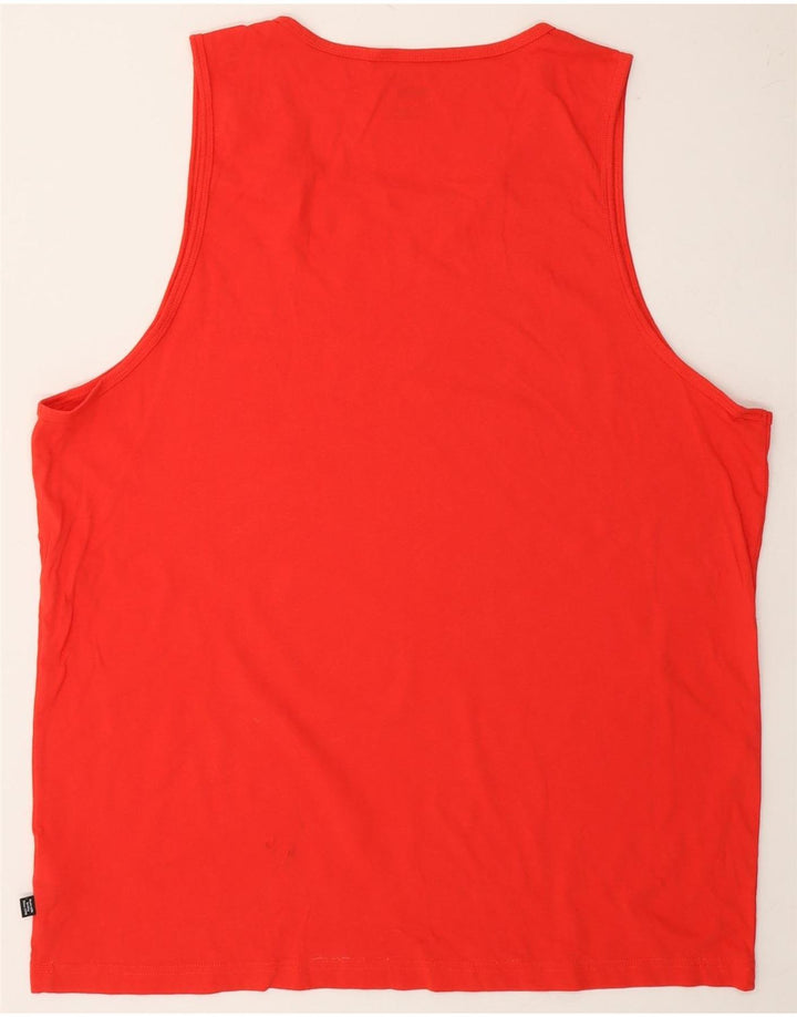 PUMA Mens Graphic Vest Top 2XL Red Cotton Vintage Puma and Second-Hand Puma from Messina Hembry 