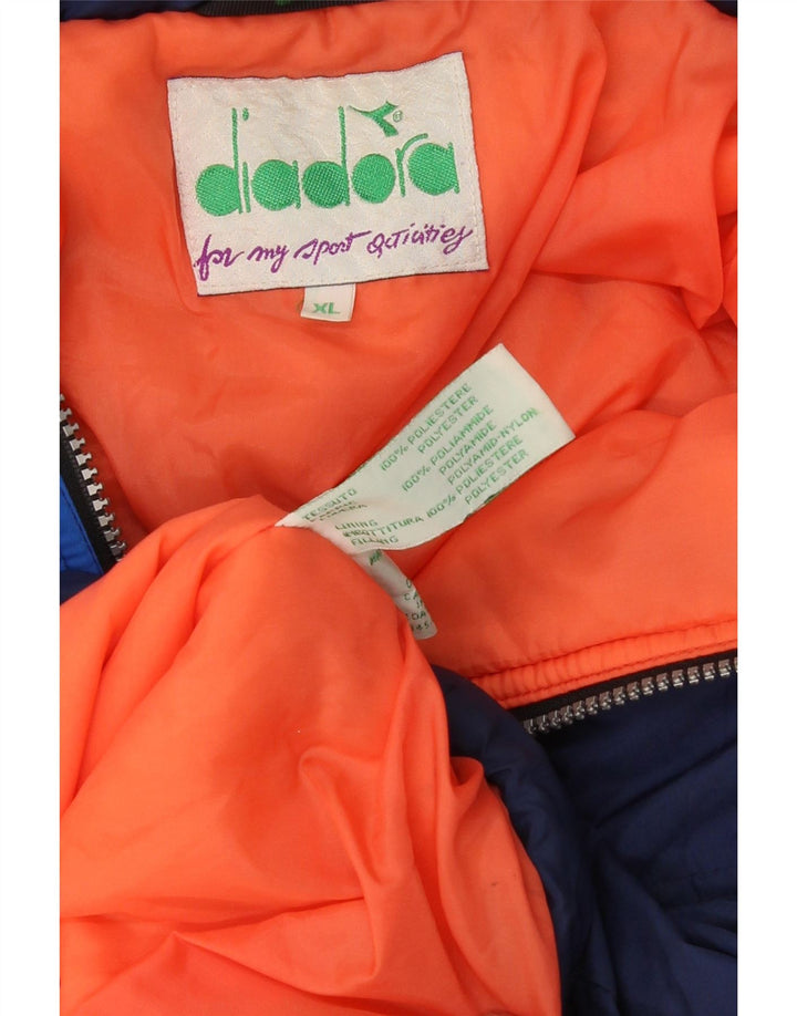 Jachetă de schi Diadora pentru bărbați UK 42 XL Bleumarin, poliester color bloc