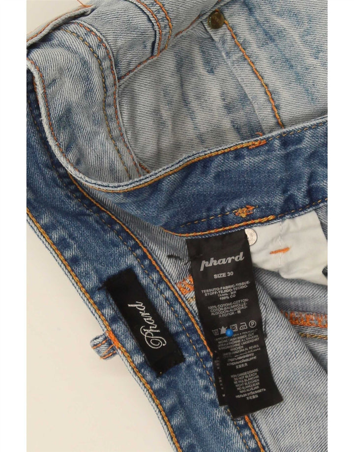 Pantaloni scurți din denim Phard pentru bărbați, mediu W30, bumbac albastru
