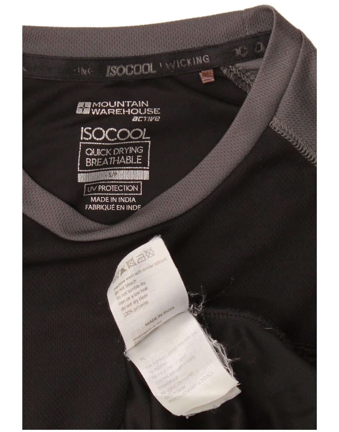 MOUNTAIN WAREHOUSE Tricou IsoCool pentru bărbați Top mic negru Colorblock