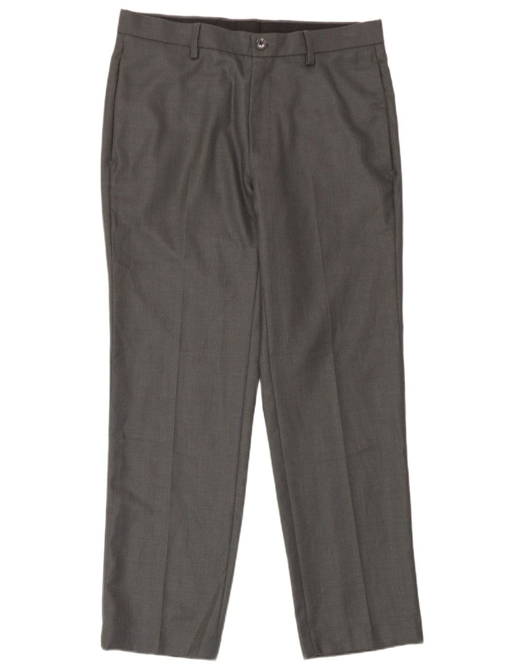 Marks & Spencer Pantaloni chino croiți pentru bărbați L32 L29 Poliester gri