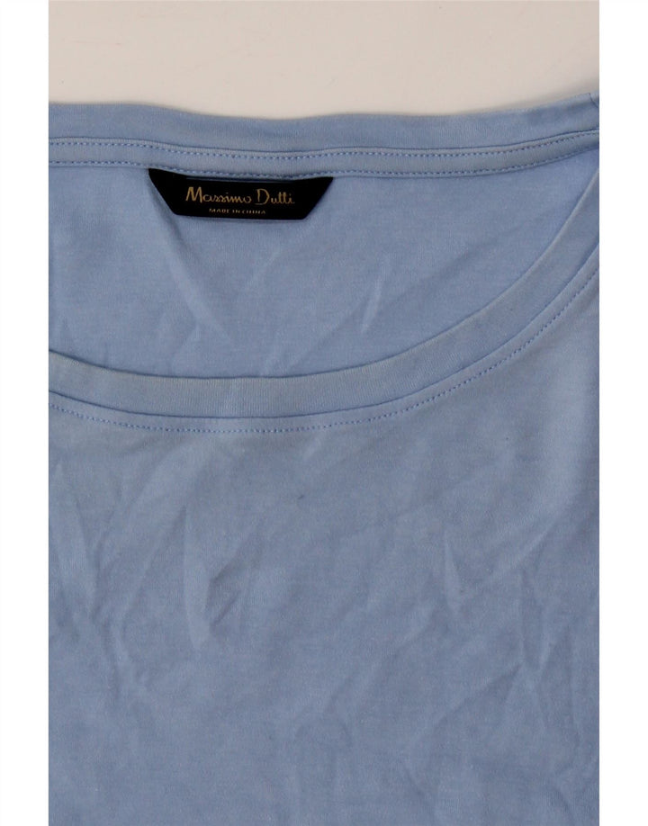 MASSIMO DUTTI Mens T-Shirt Top XL Blue Cotton Vintage Massimo Dutti and Second-Hand Massimo Dutti from Messina Hembry 