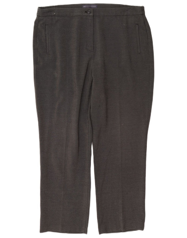 Pantaloni casual drepti pentru femei Marks & Spencer UK 14 Large W34 L27 Gri