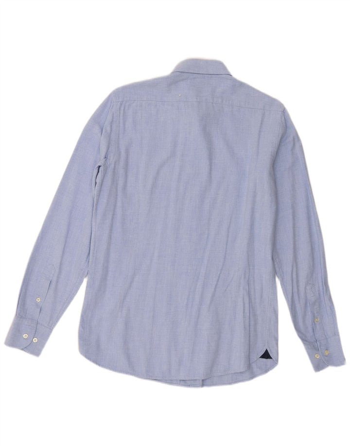 Cămașă Massimo Dutti Bărbați Mic Albastru Bumbac