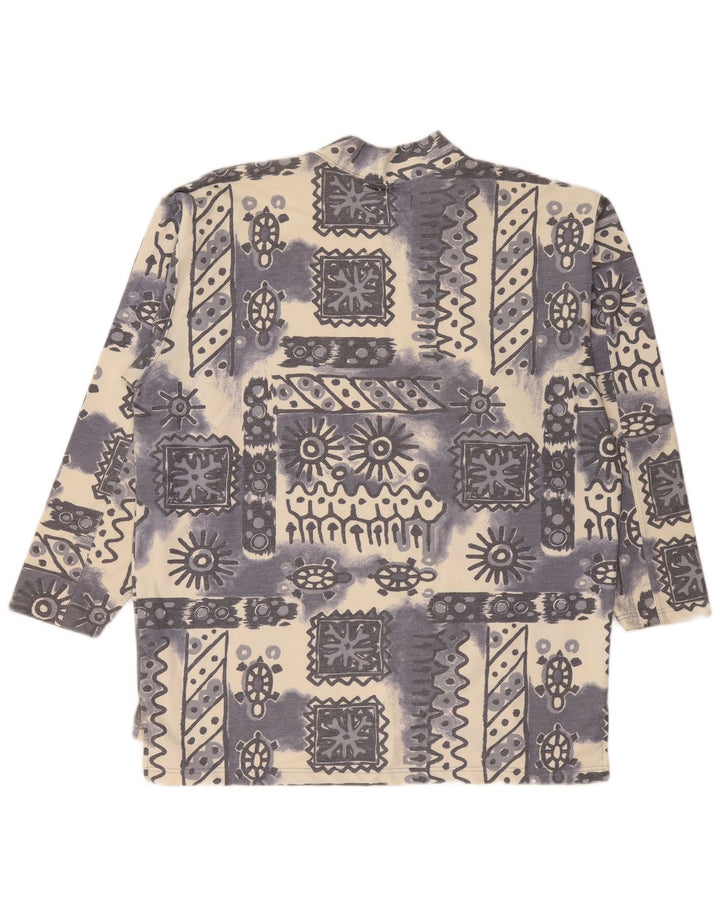 Hanorac Vintage pentru bărbați Jumper XL Albastru Geometric Bumbac