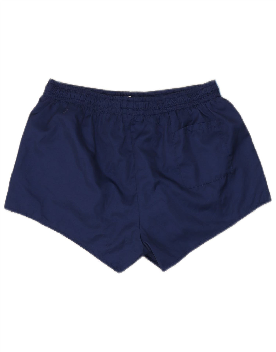 Pantaloni scurți de înot vintage pentru bărbați, medii, albastru marin, poliester color bloc