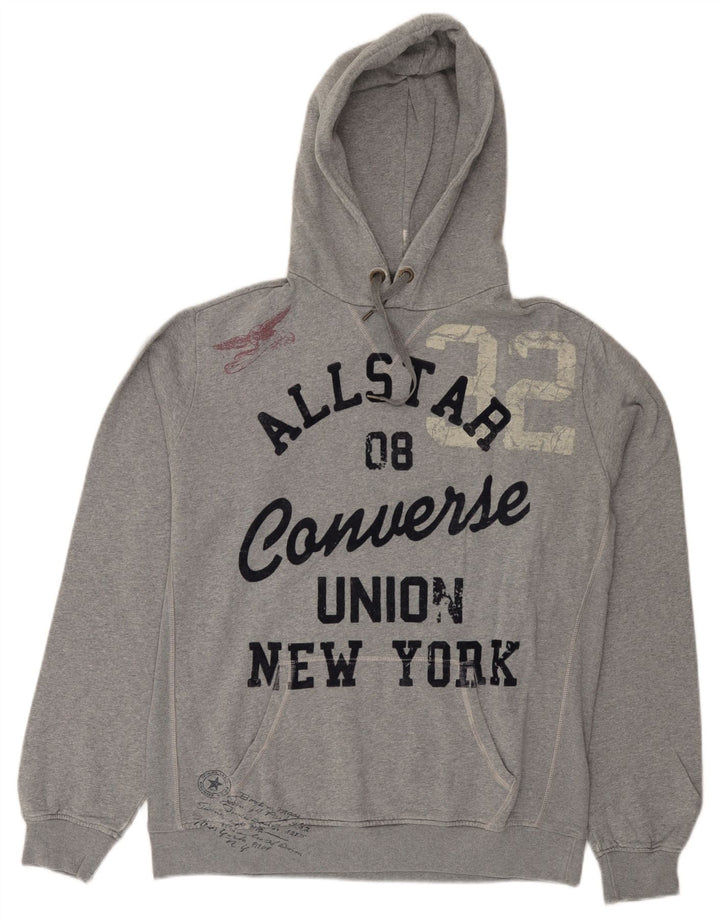 Jumper Converse pentru bărbați cu capota XL, gri