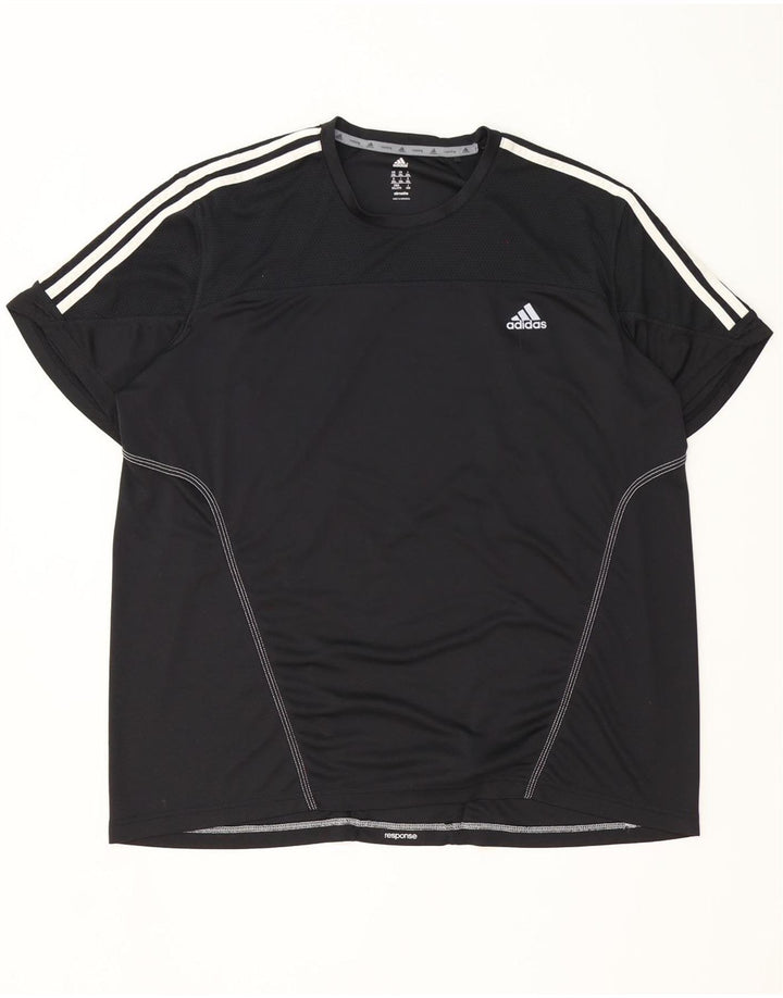 Tricou Adidas Climalite pentru bărbați Top 2XL poliester negru