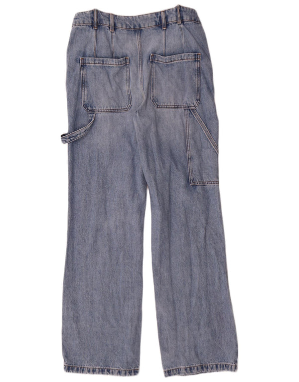 Fat Face Blugi Cargo Loose Femei UK 12 Medium W30 L31 Blue Bumbac