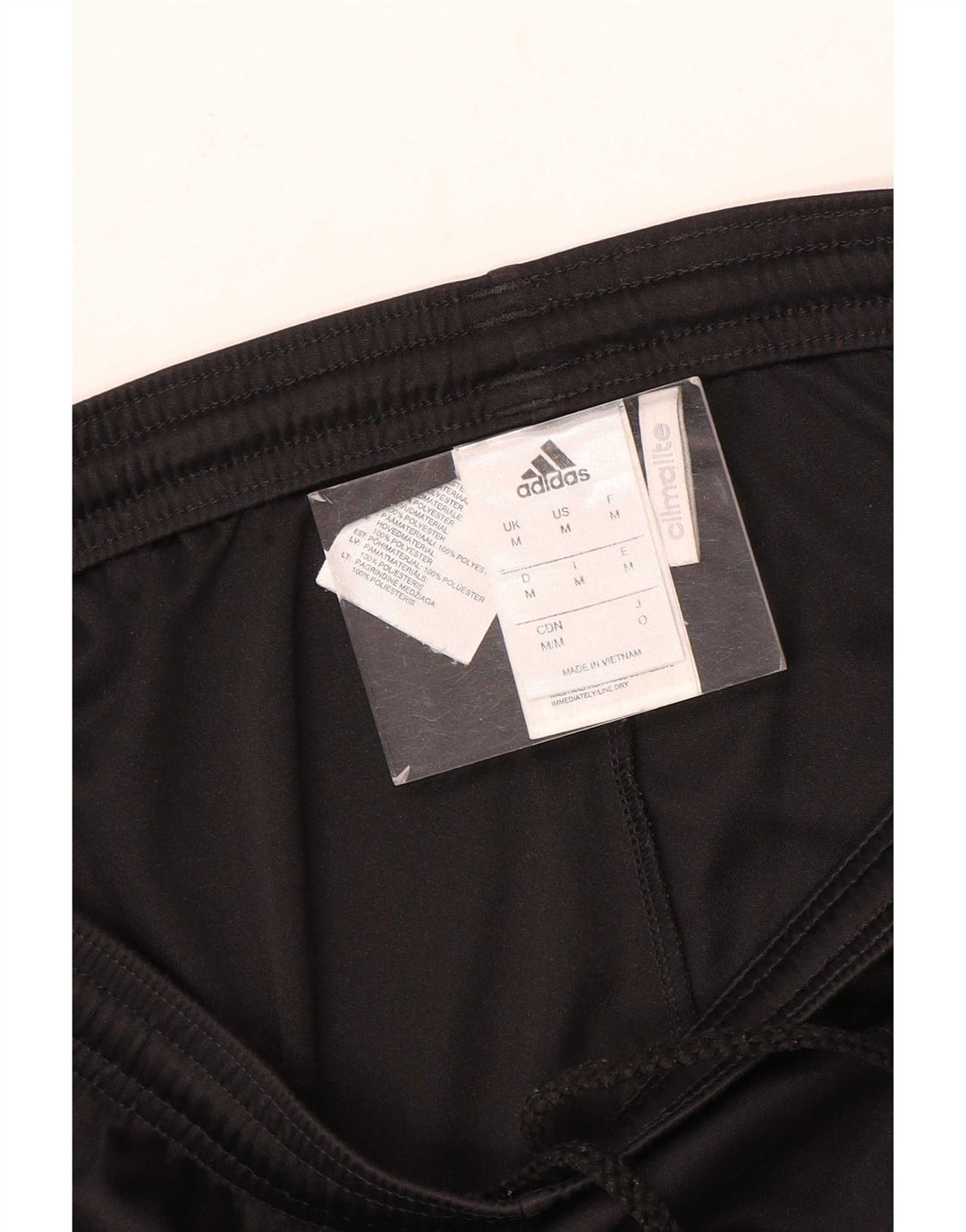 Pantaloni scurți sport pentru bărbați Adidas Climalite, poliester geometric negru mediu
