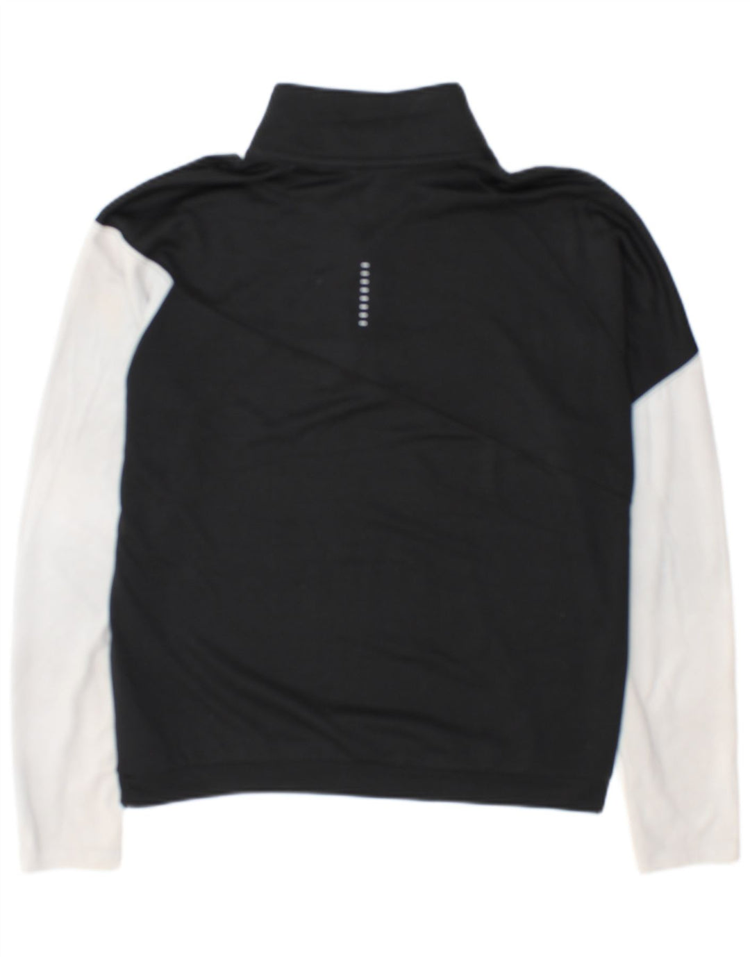Top de trening Nike pentru femei, cu fermoar și gât, UK 14 Medium Black Colorblock
