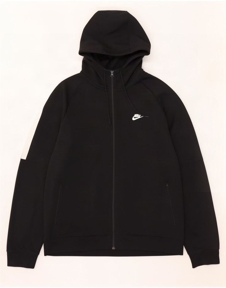 Pulover Nike pentru bărbați, cu fermoar, 2XL, negru, poliester