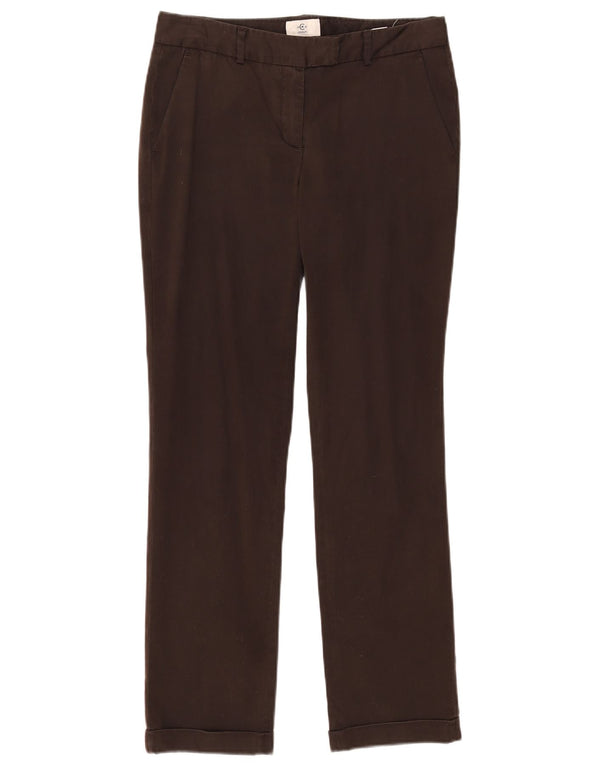 Cerruti 1881 Pantaloni drepti pentru femei IT 42 Medium W30 L29 Maro
